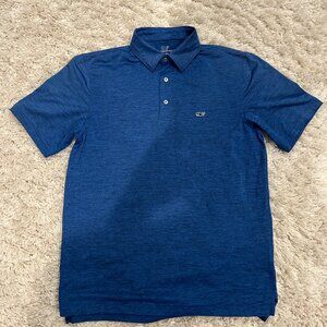 Vineyard Vines Navy Blue Heather Polo